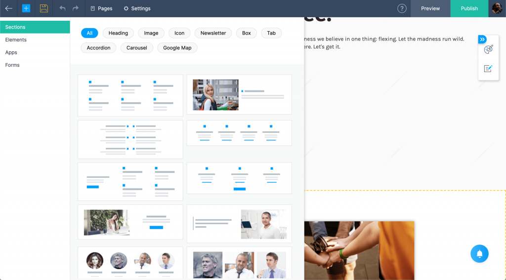 Zoho Website Builder